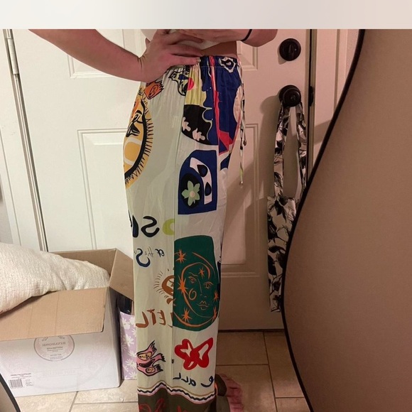 Bronze Snake Flowy Pants - Picture 2 of 5